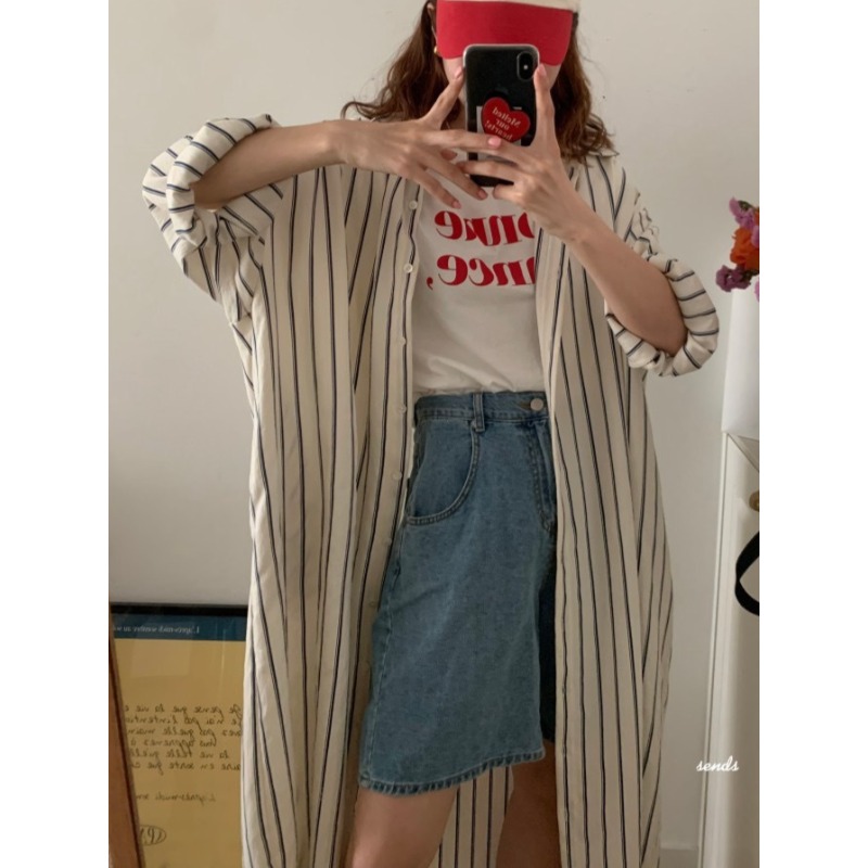 Vestido coreano minimalista co - Korean Style A Line Shirt Dress reseña y precio